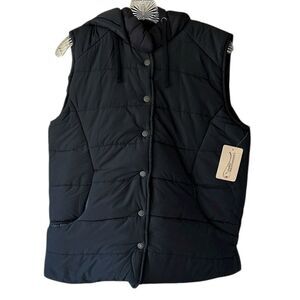 NEW Canyon Guide Outfitters Black Hooded Puffer Vest